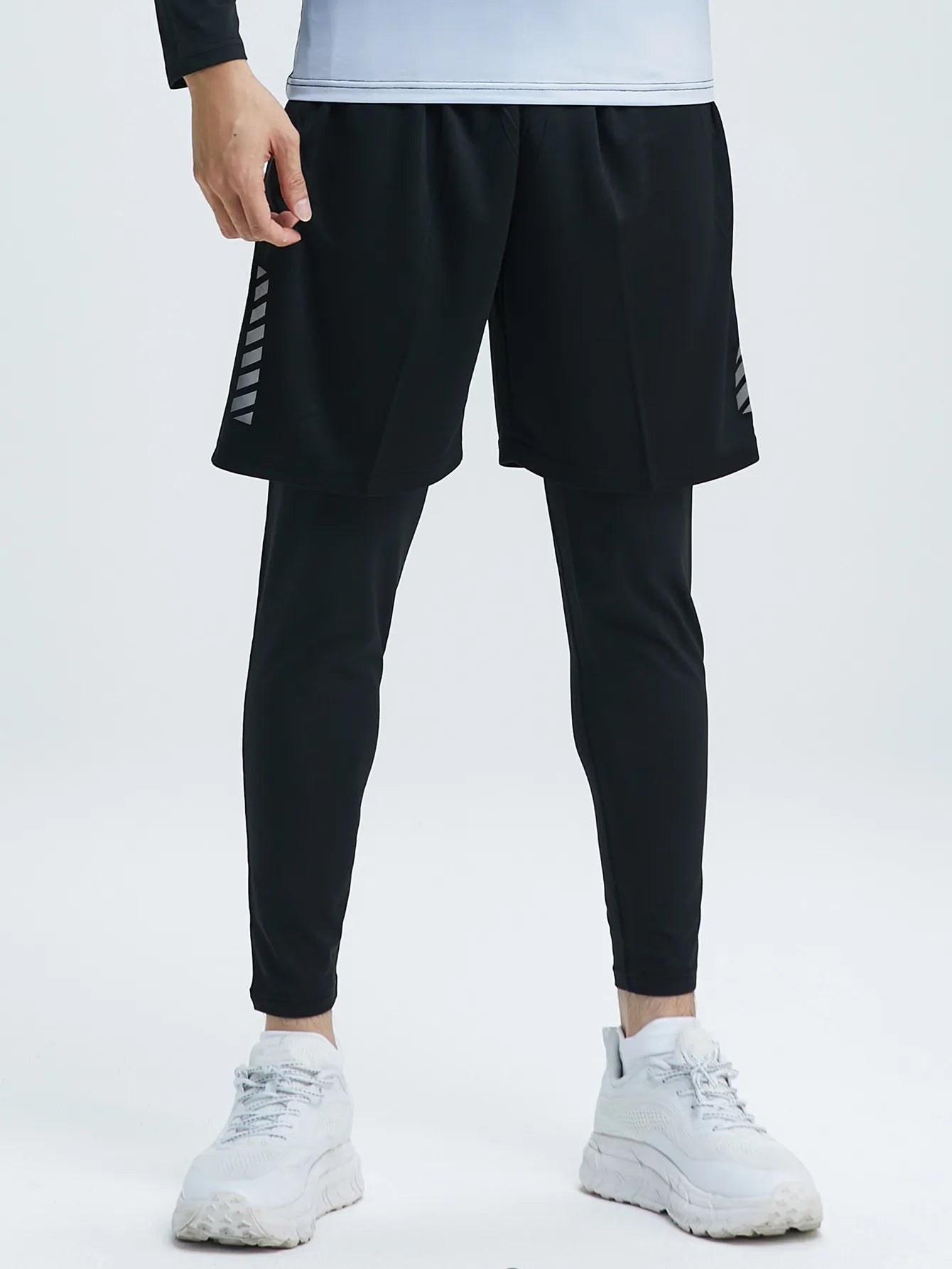 Men's Quick-Dry Compression Sports Set: Cycling and Running Shorts