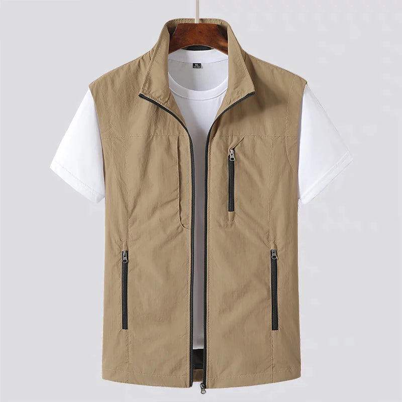 Versatile Multi-pocket Vest for Summer Adventures, Ideal for Outdoor Enthusiasts