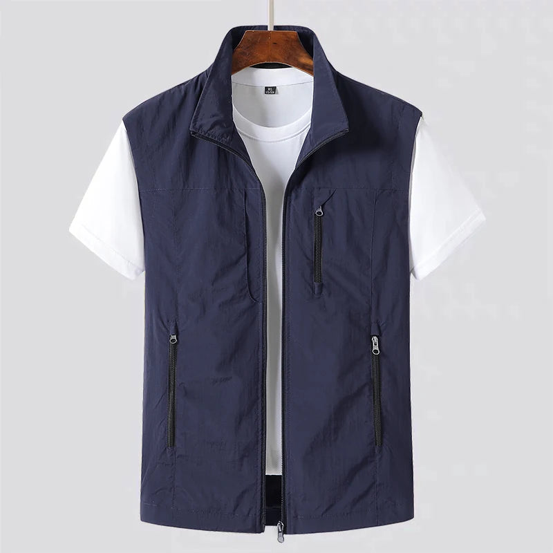 Versatile Multi-pocket Vest for Summer Adventures, Ideal for Outdoor Enthusiasts