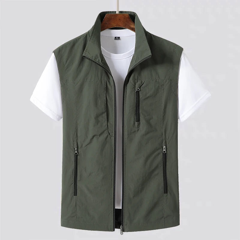 Versatile Multi-pocket Vest for Summer Adventures, Ideal for Outdoor Enthusiasts