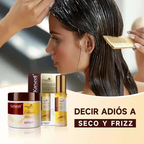 COMBO KARSEELL : CREMA + ACEITE + SHAMPOO ✨