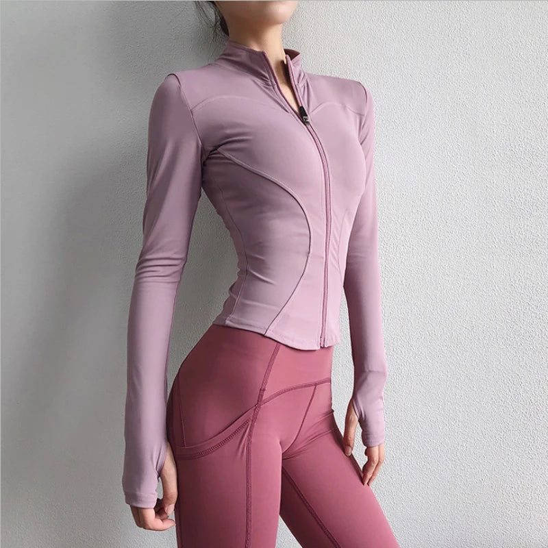 Stylish Women's Zip-Up Sports Jacket for Active Lifestyles