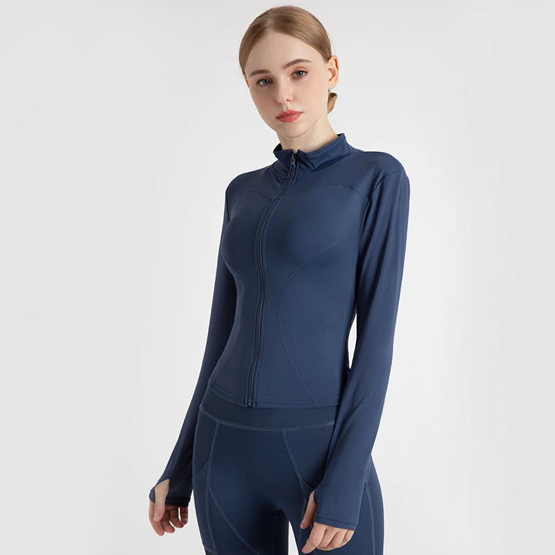 Stylish Women's Zip-Up Sports Jacket for Active Lifestyles