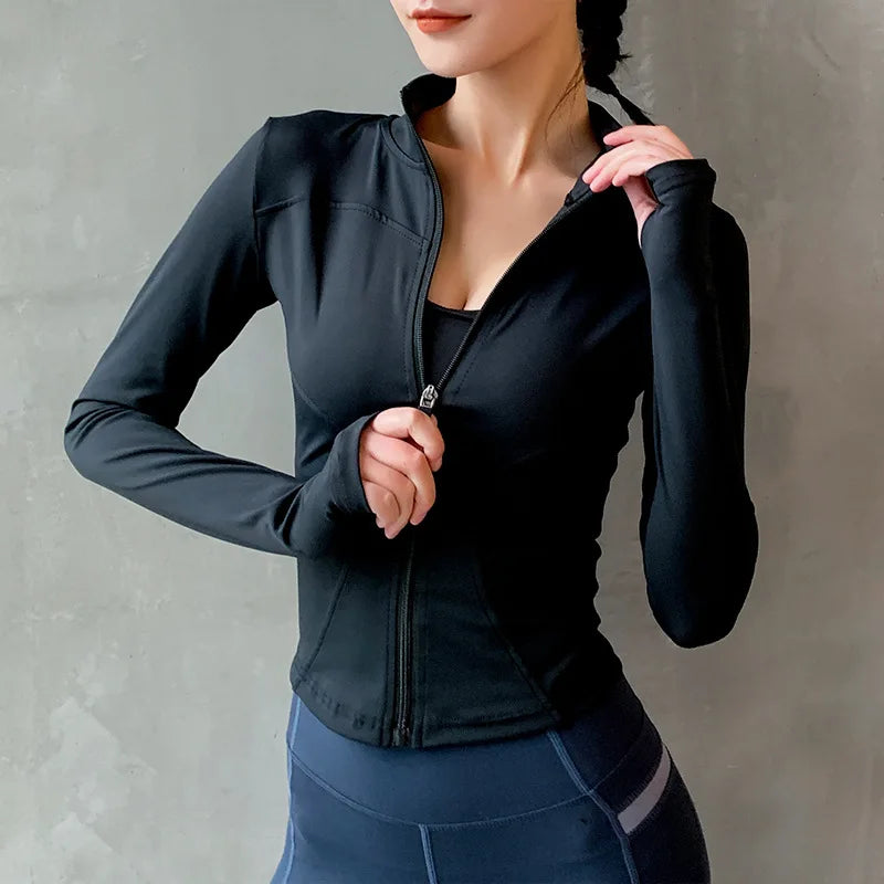 Stylish Women's Zip-Up Sports Jacket for Active Lifestyles